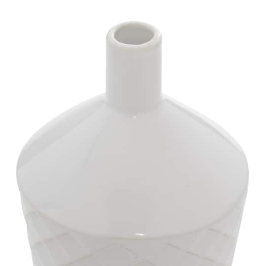 White Porcelain Modern Vase Set
